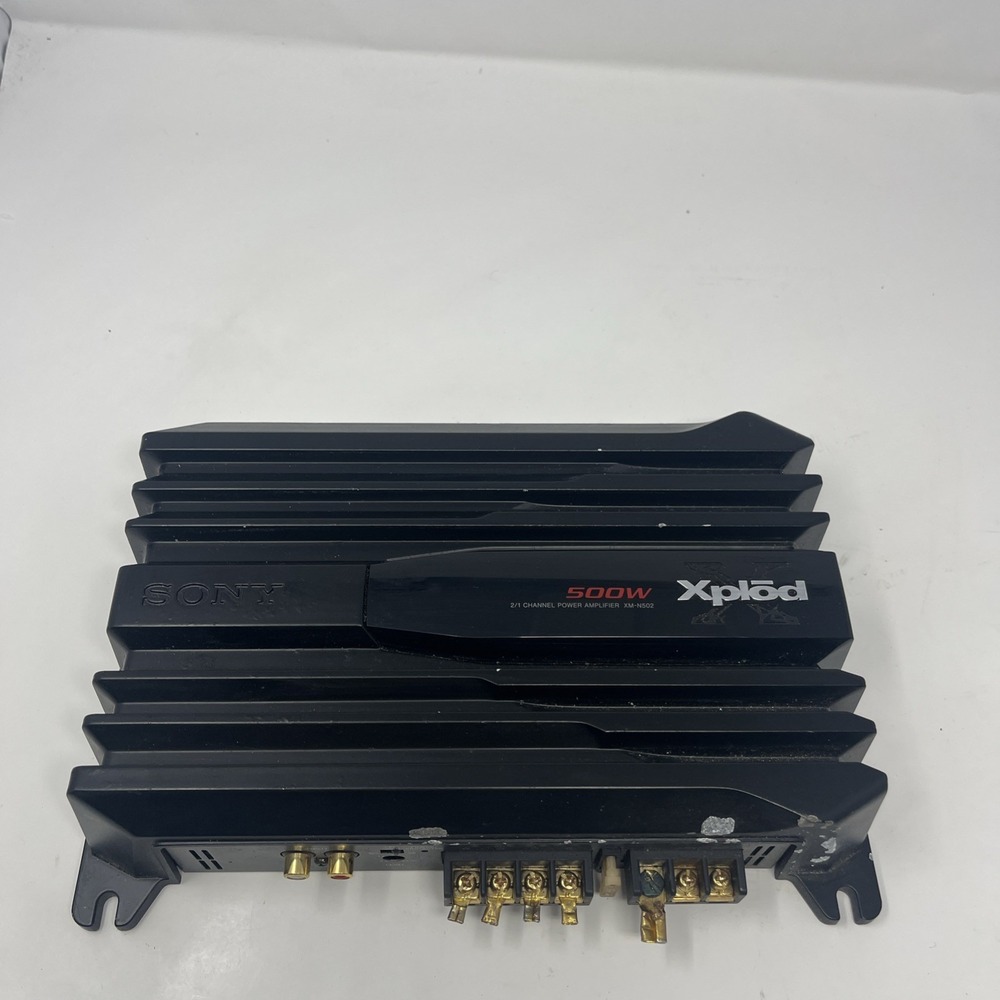 Sony Car Amplifier XM-N502 500W 2 Channel / 1 Channel Amplifier Untested